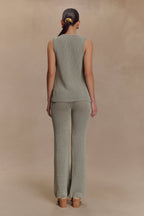 Malani Knit Top With Hardware in Sage – Chic&Drifts