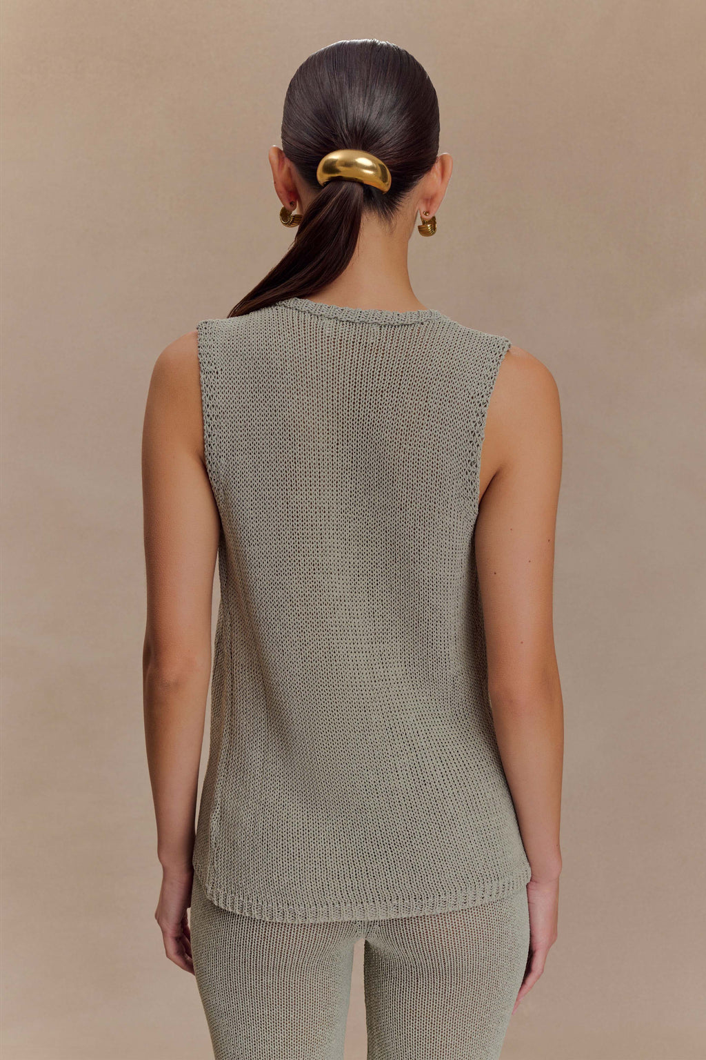 Malani Knit Top With Hardware in Sage – Chic&Drifts