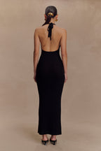 Ayella Cowl Knit Maxi Dress in Black – Chic&Drifts