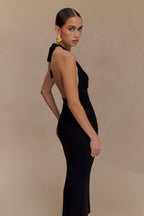 Ayella Cowl Knit Maxi Dress in Black – Chic&Drifts
