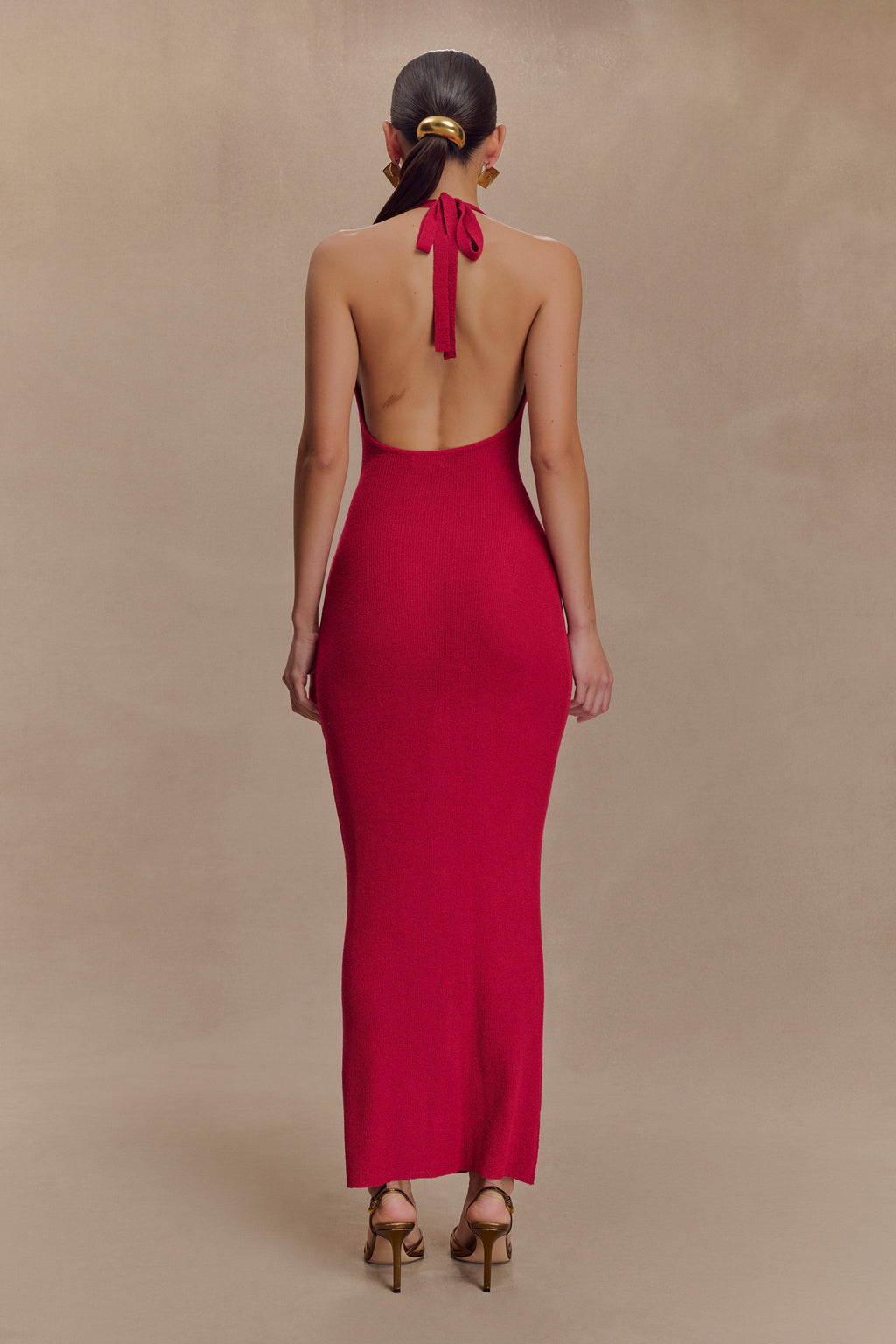 Ayella Cowl Knit Maxi Dress in Raspberry – Chic&Drifts