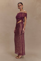 Cordelia Off Shoulder Knit Top in Mauve – Chic&Drifts