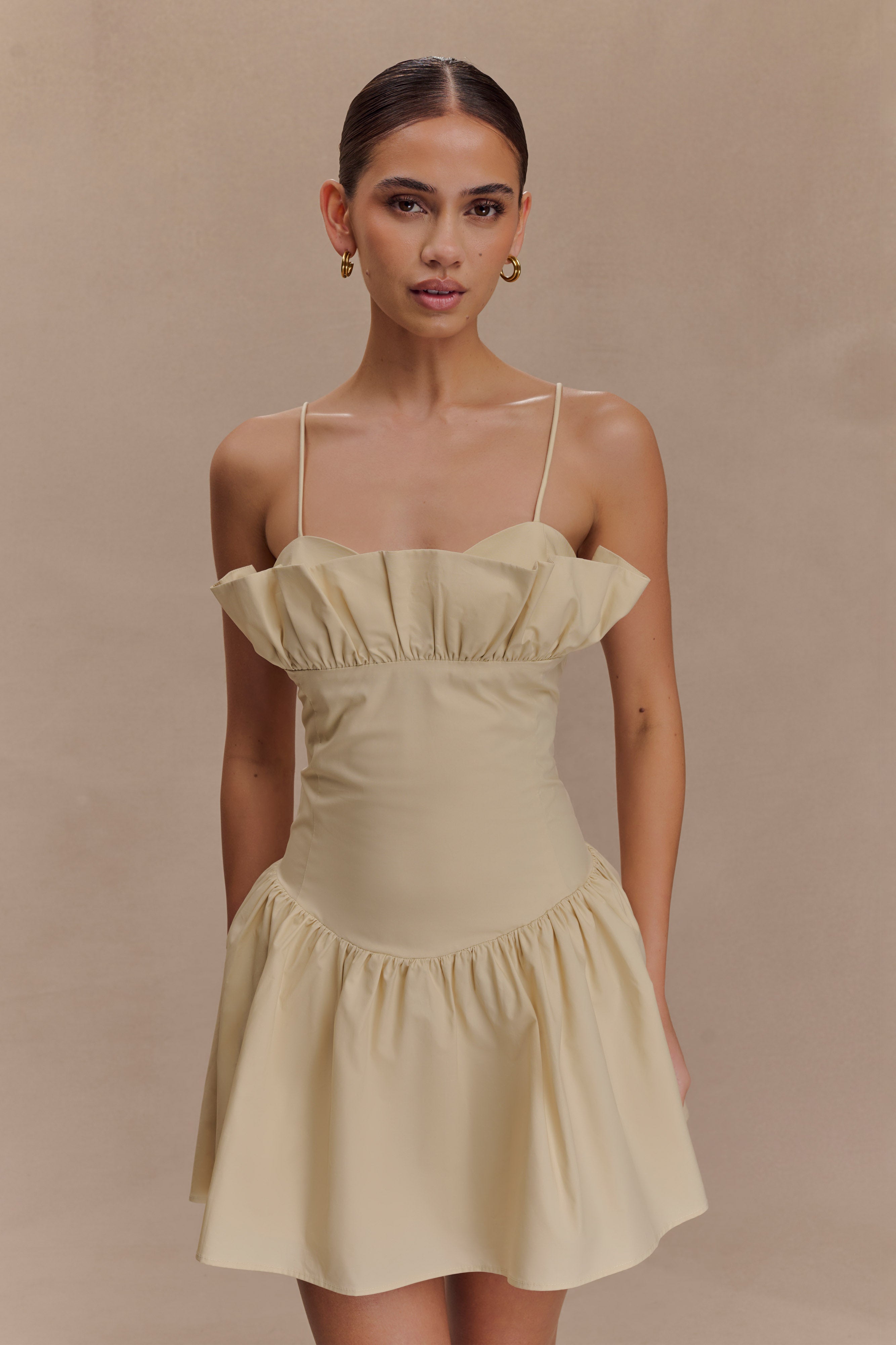 Janis Cotton Frill Mini Dress