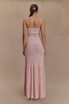 Finley Pointelle Knit Maxi Dress in Baby Pink – Chic&Drifts