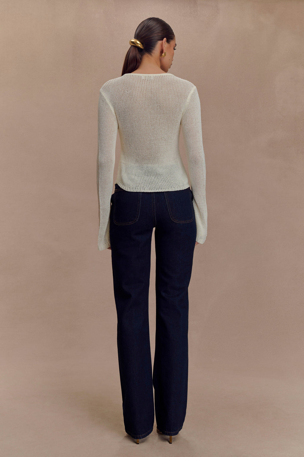 Isabella Long Sleeve Knit Top in White – Chic&Drifts