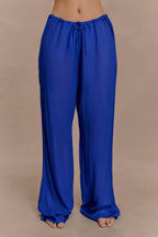 Tonya Sheer Straight Leg Pant in Cobalt Blue – Chic&Drifts