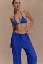 Tonya Sheer Straight Leg Pant in Cobalt Blue – Chic&Drifts