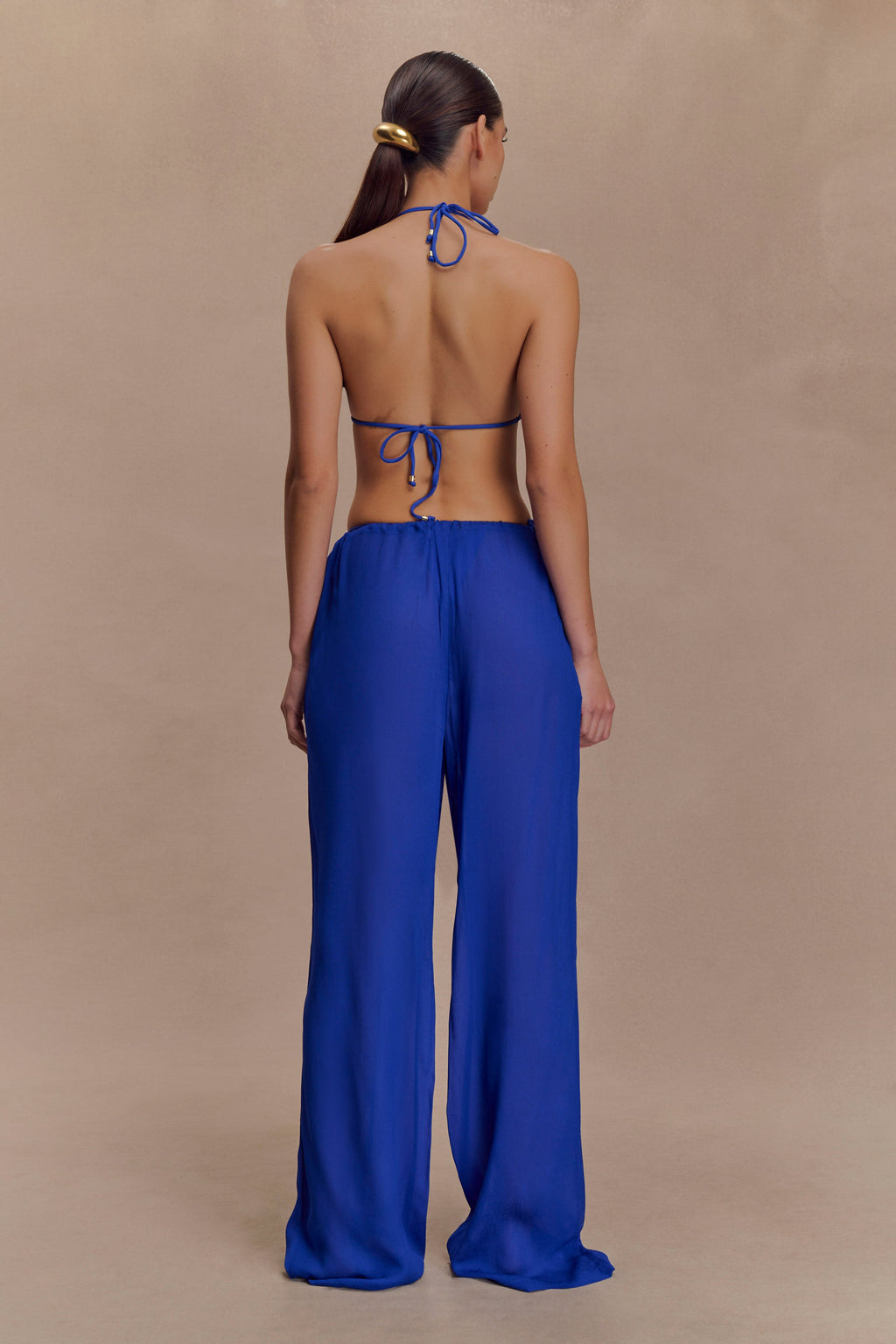 Tonya Sheer Straight Leg Pant in Cobalt Blue – Chic&Drifts