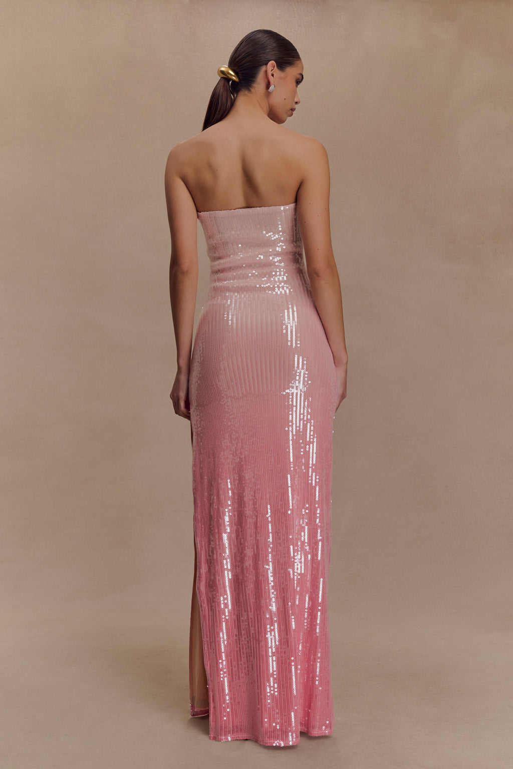 Miranda Strapless Sequin Maxi Dress