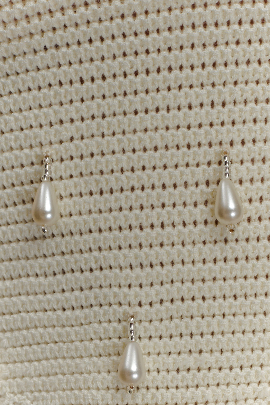 Aletta Knit Pearl Halter Top in Ivory – Chic&Drifts