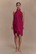 Evie Cotton Sarong in Wine – Chic&Drifts