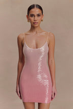Mora Sequin Mini Dress in Ombre Pink – Chic&Drifts