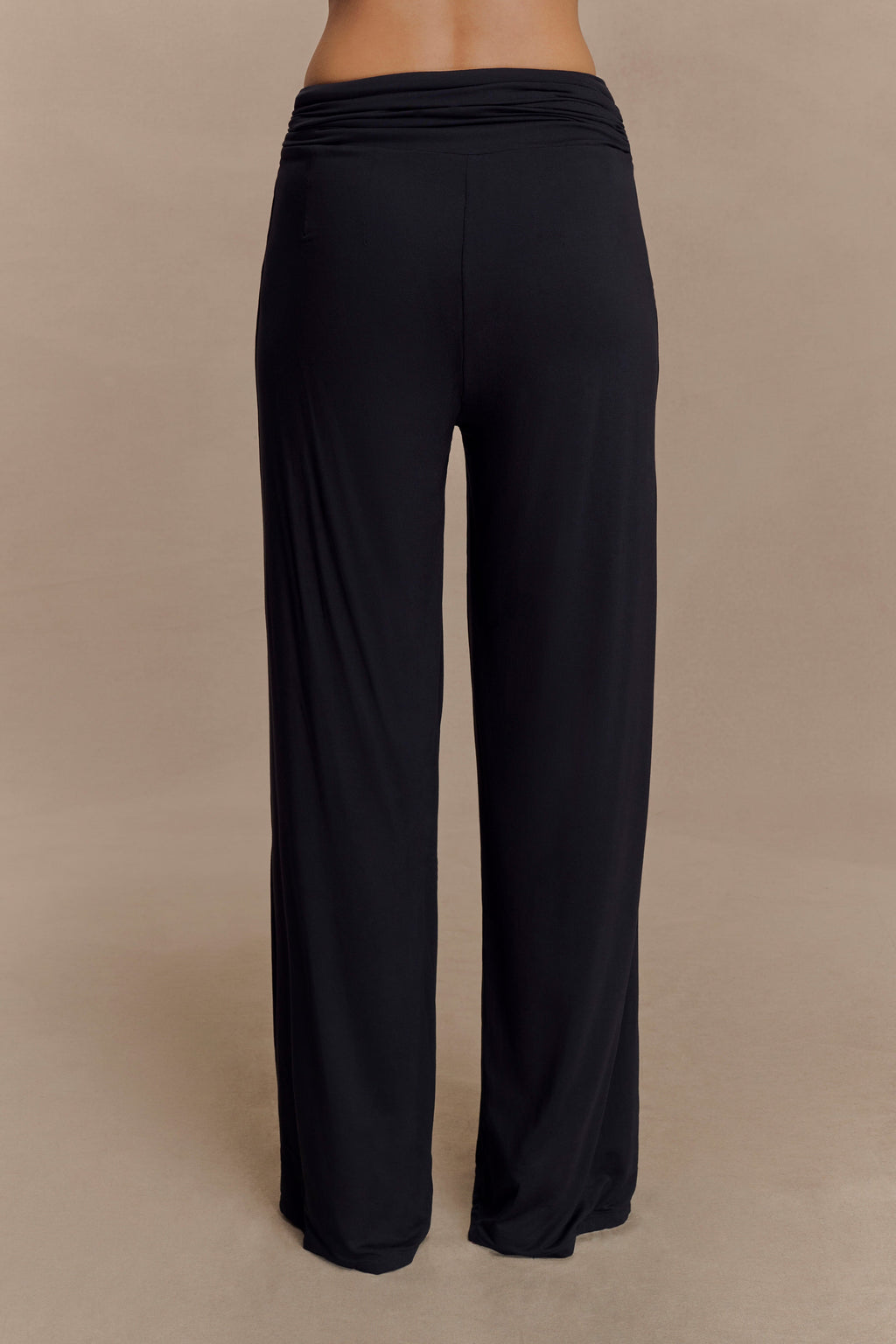 Ramona Modal Straight Leg Trouser - Black