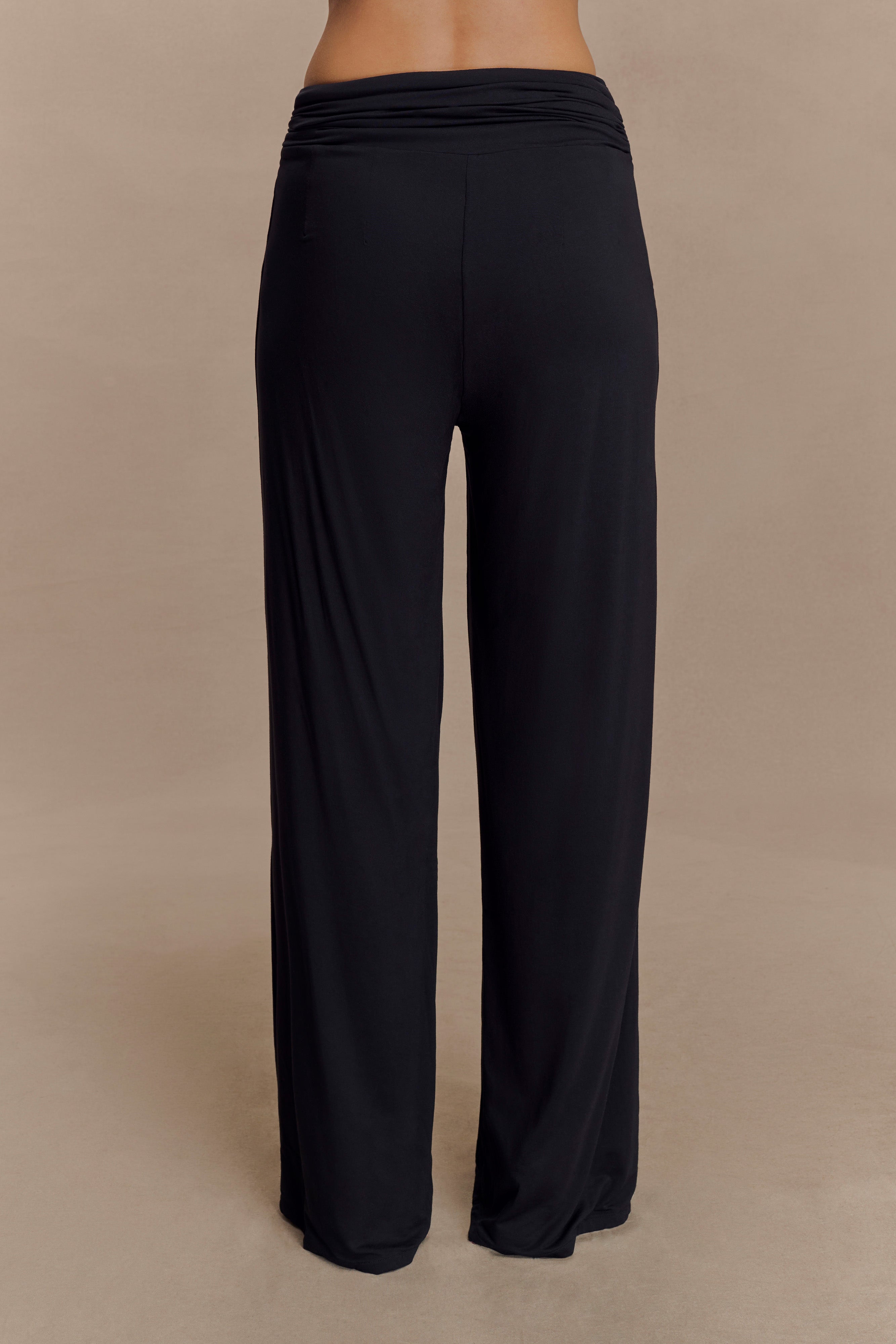 Ramona Modal Straight Leg Trouser - Black