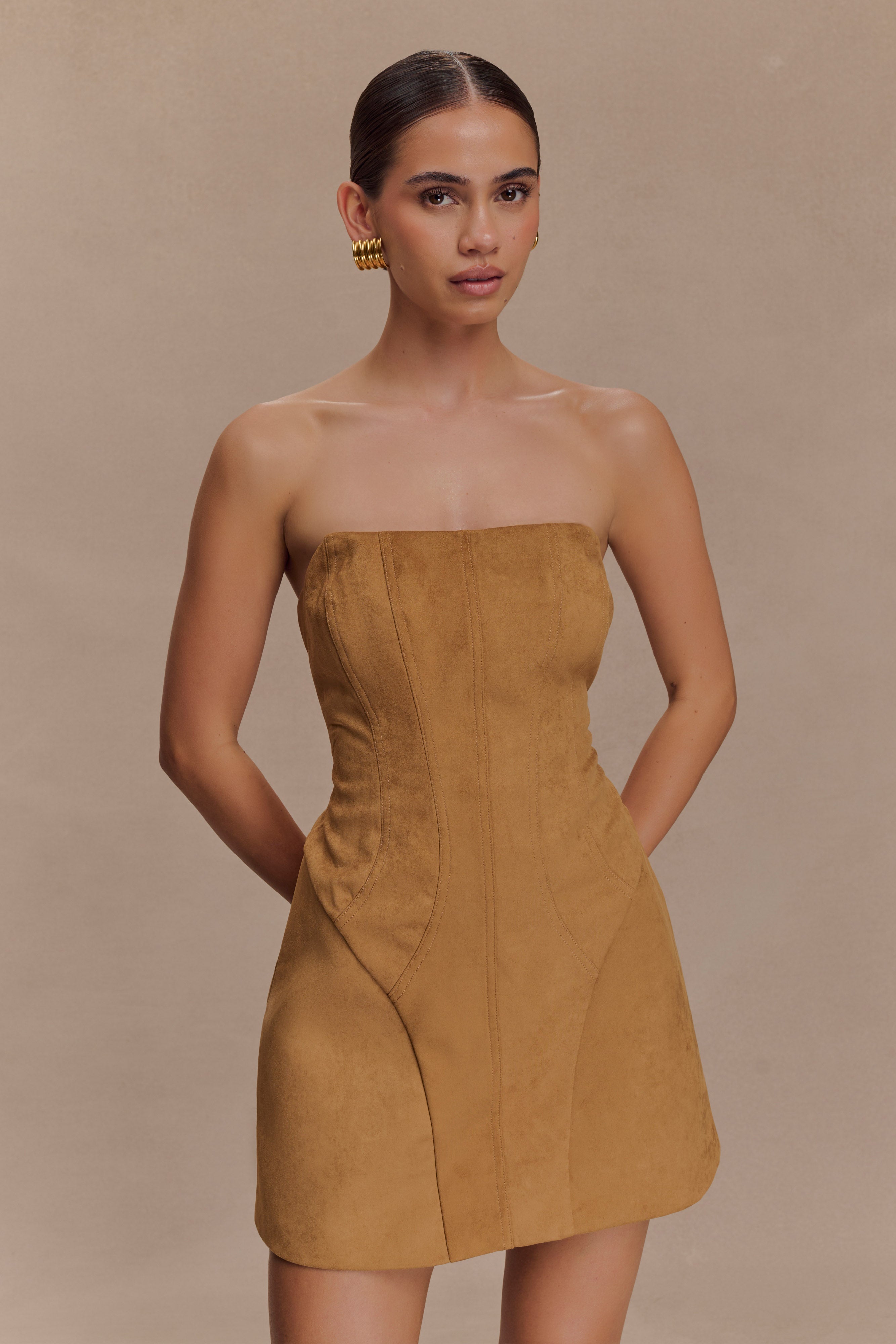 Andy Faux Suede Mini Dress