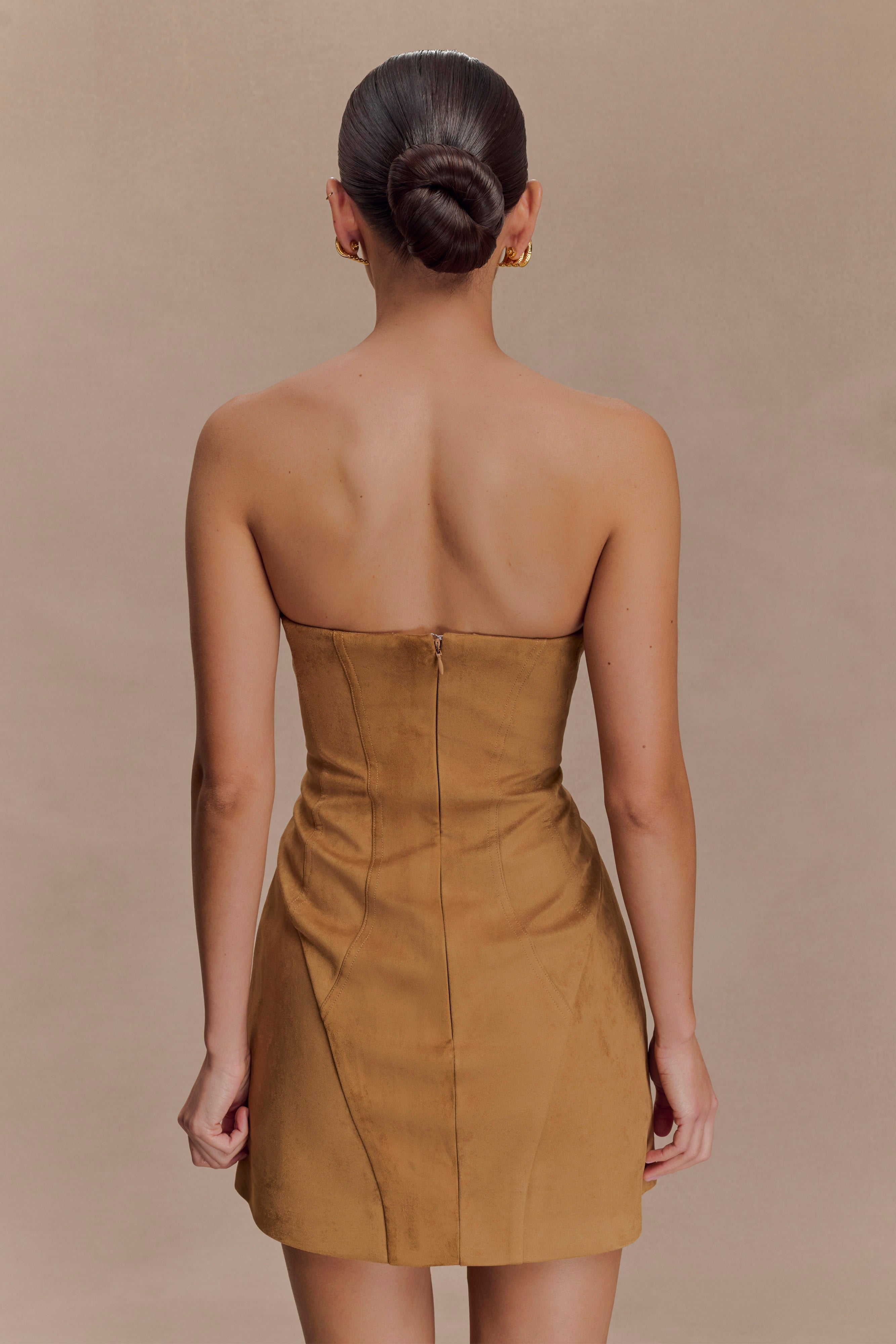 Andy Faux Suede Mini Dress