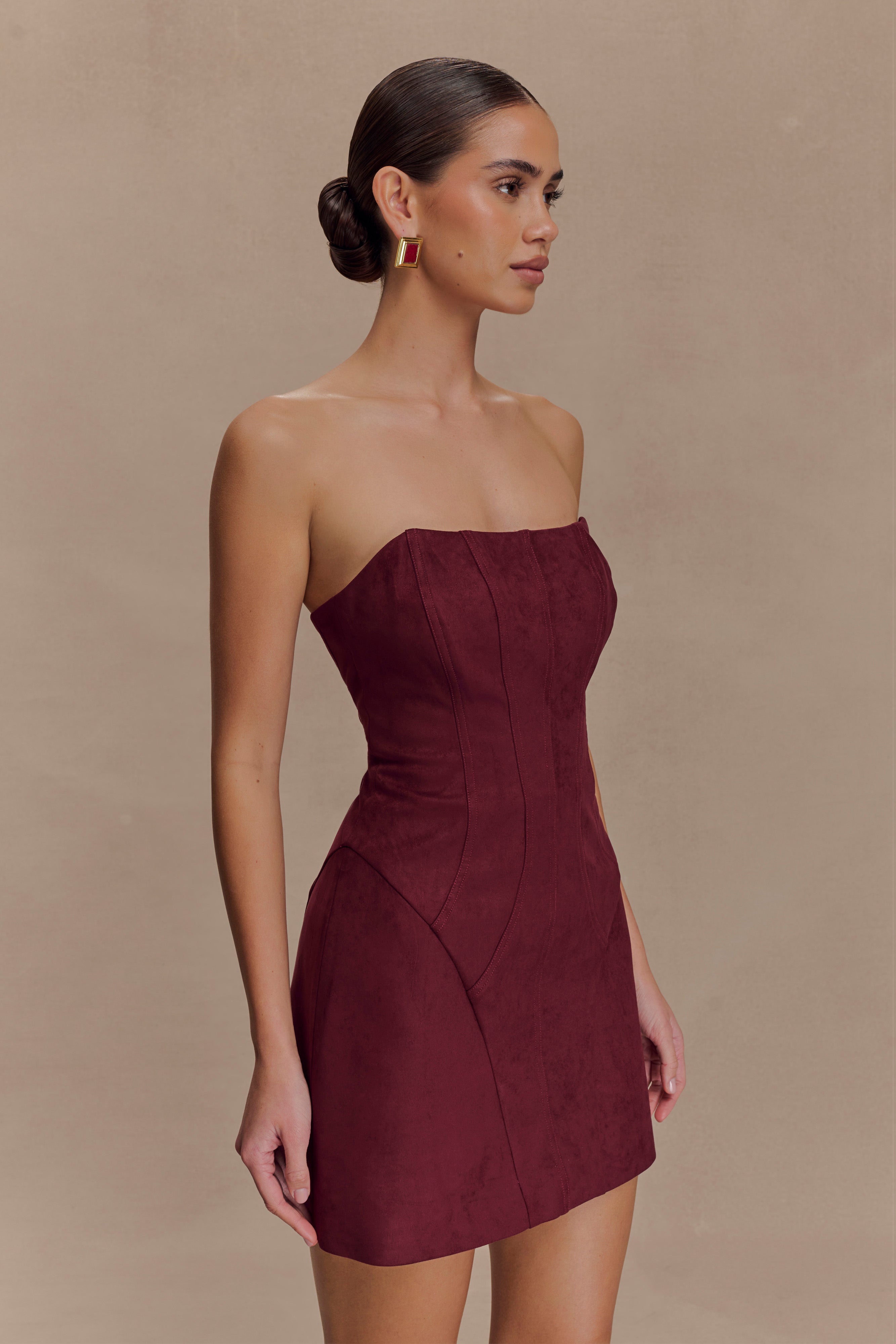 Andy Faux Suede Mini Dress