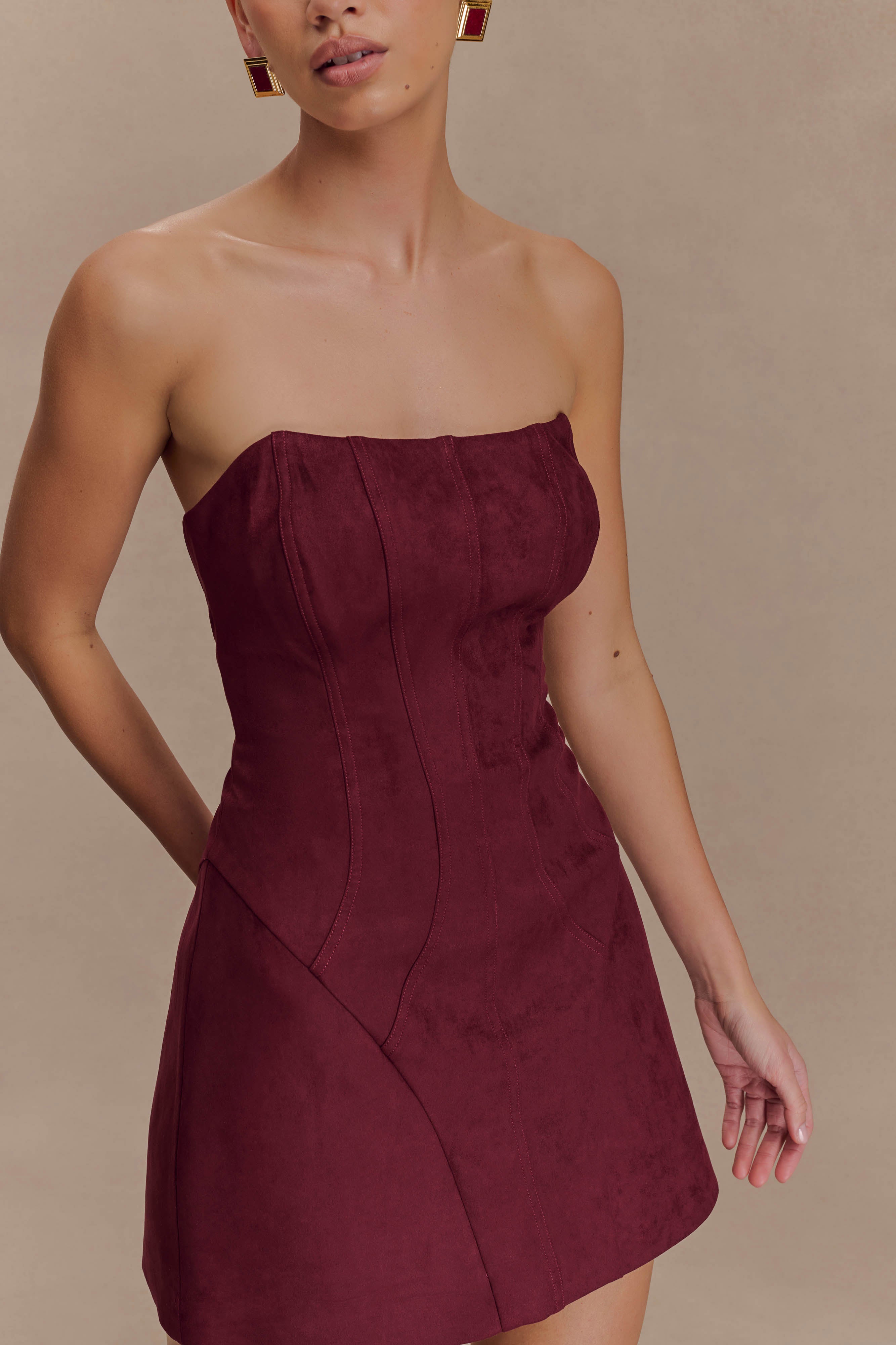 Andy Faux Suede Mini Dress