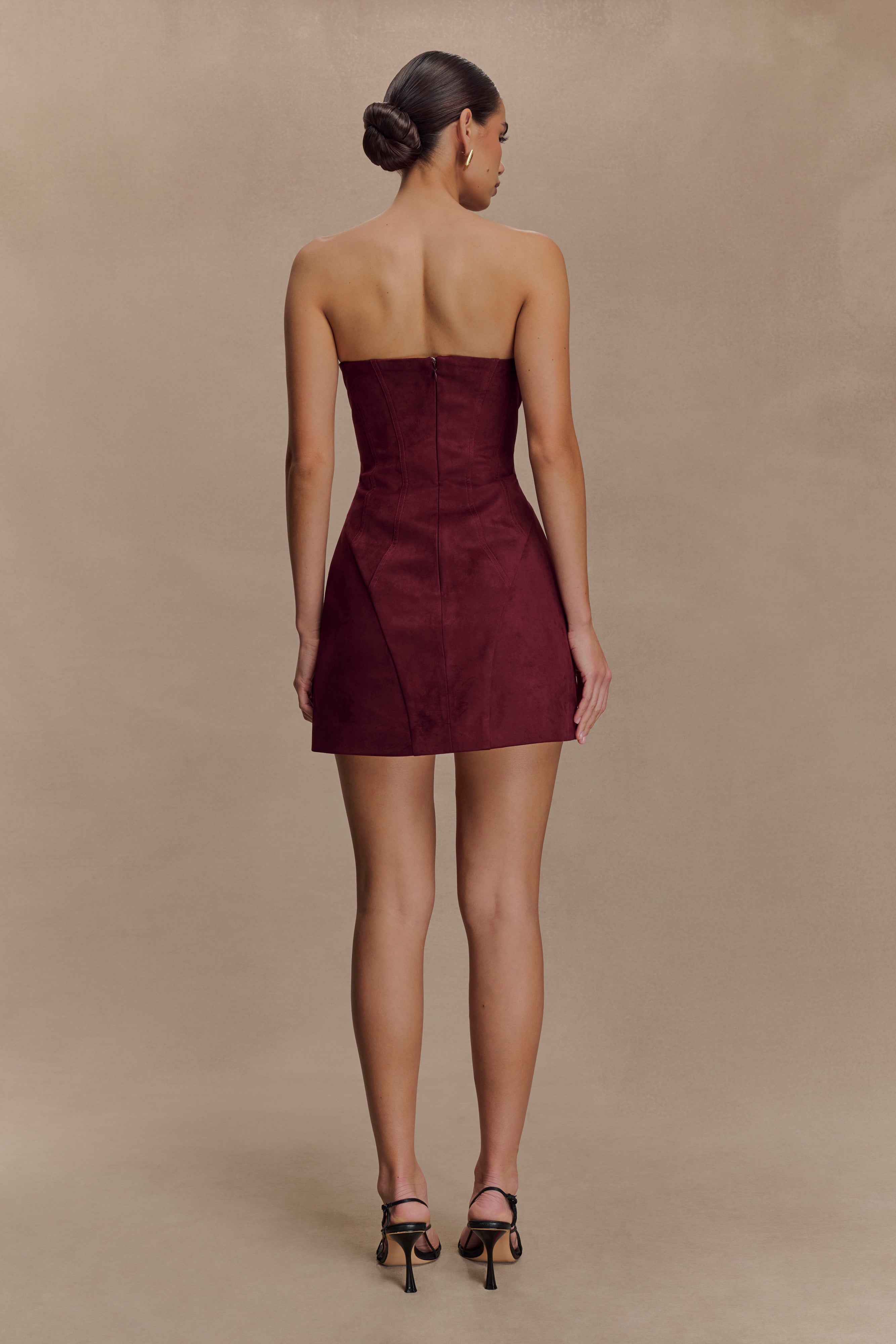 Andy Faux Suede Mini Dress