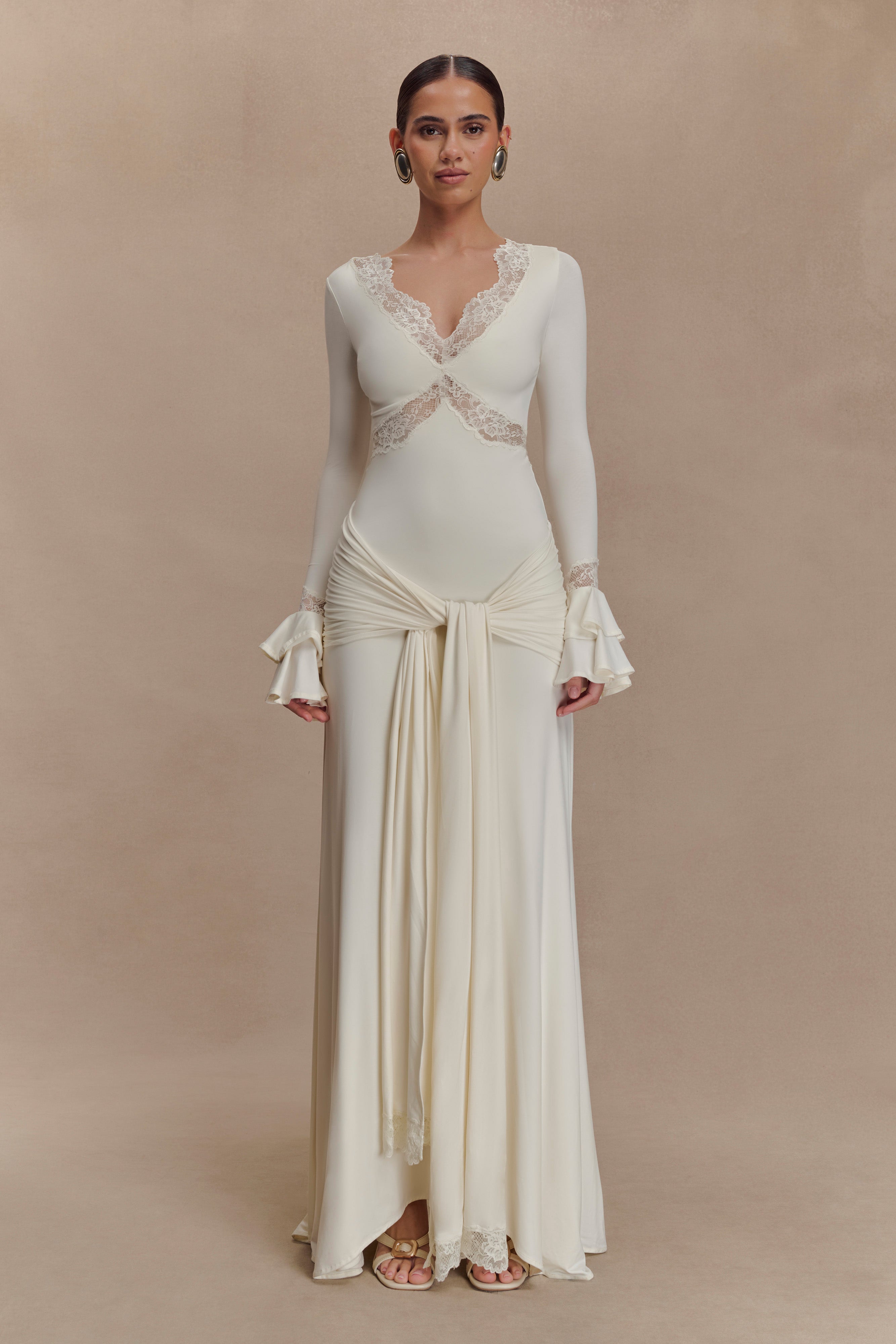 Electra Slinky Lace Maxi Dress