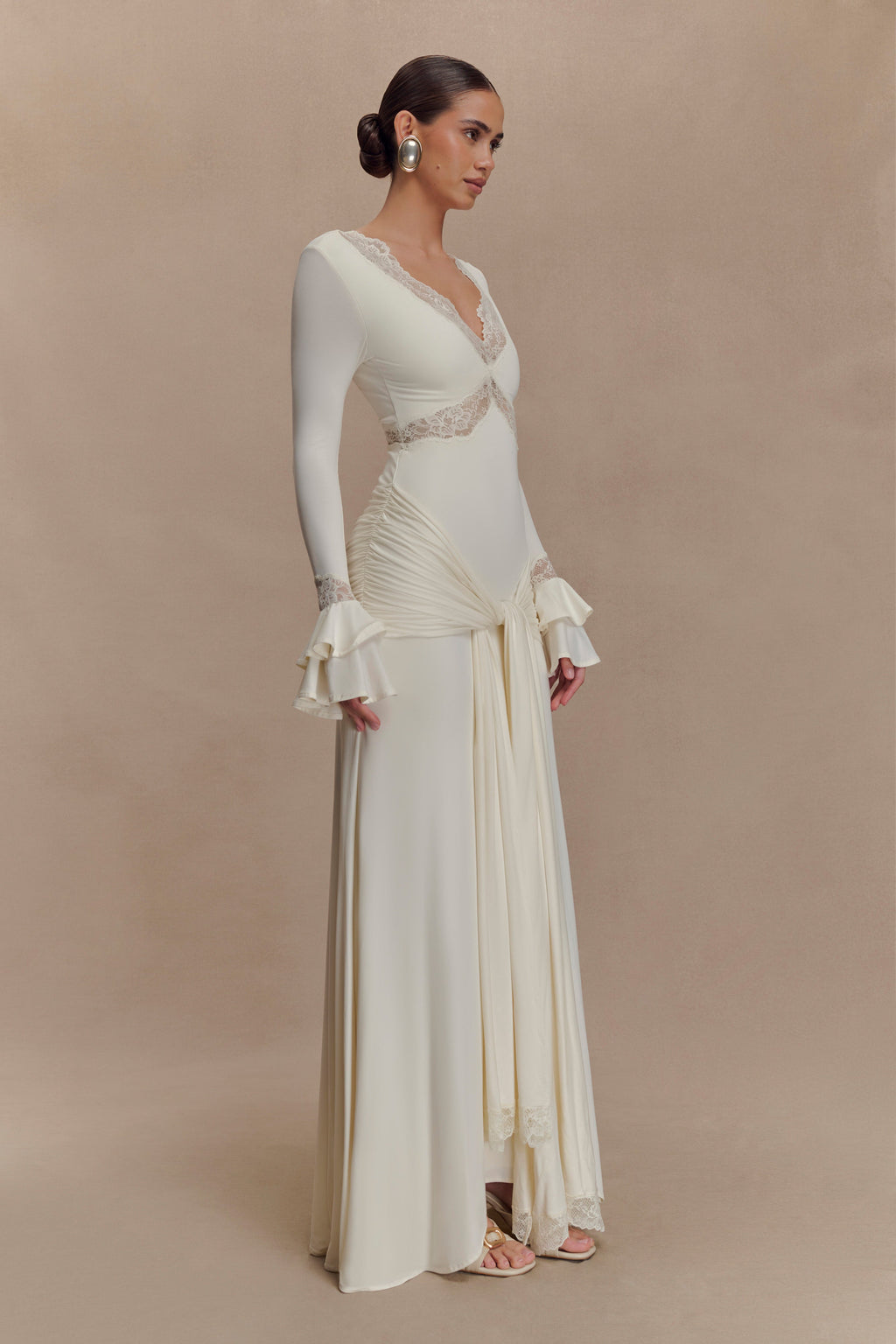 Electra Slinky Lace Maxi Dress