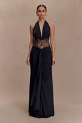 Bonnie Slinky And Lace Maxi Dress