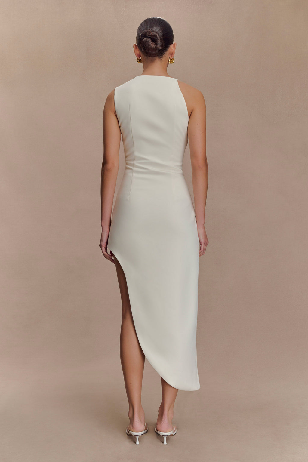 Virginia Suiting Embroidered Midi Dress