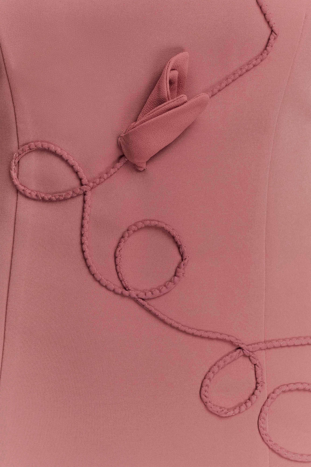 Virginia Suiting Embroidered Midi Dress