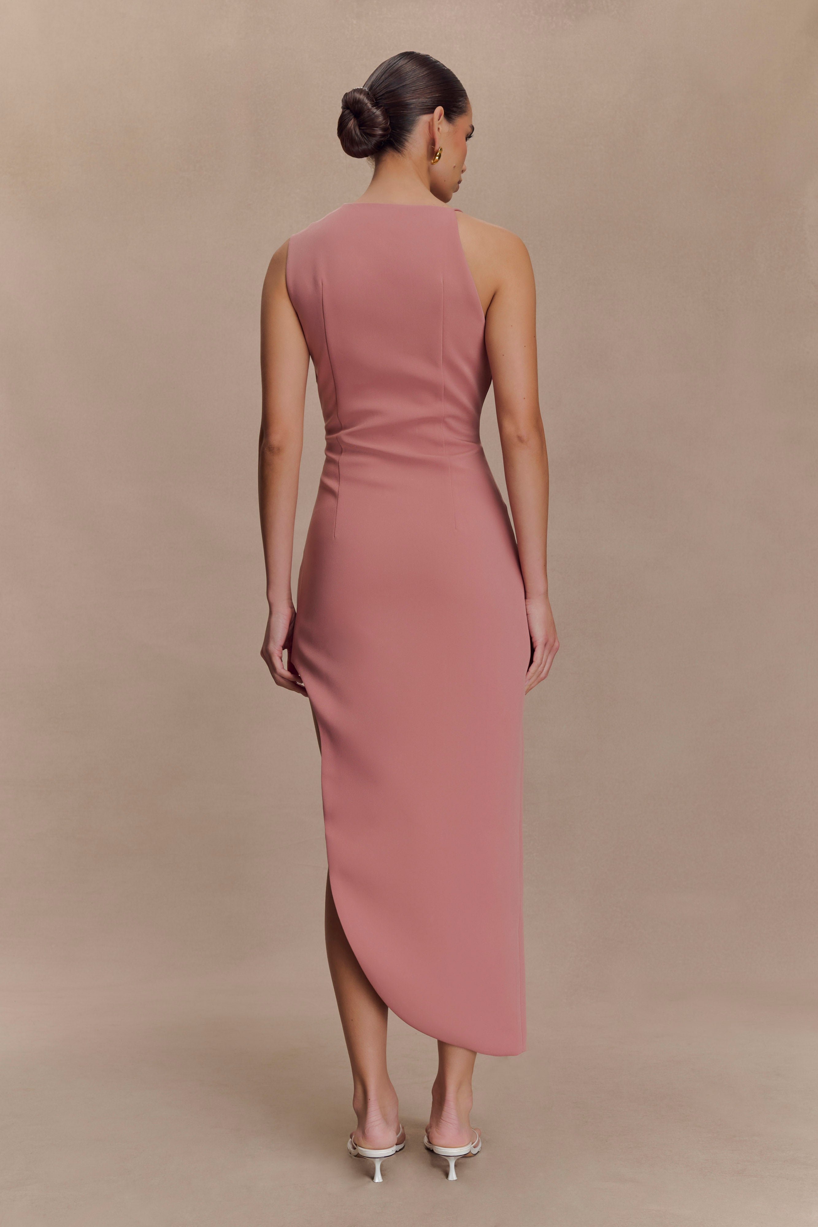 Virginia Suiting Embroidered Midi Dress