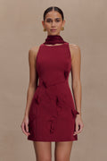 Skyler Suiting Embroidered Mini Dress