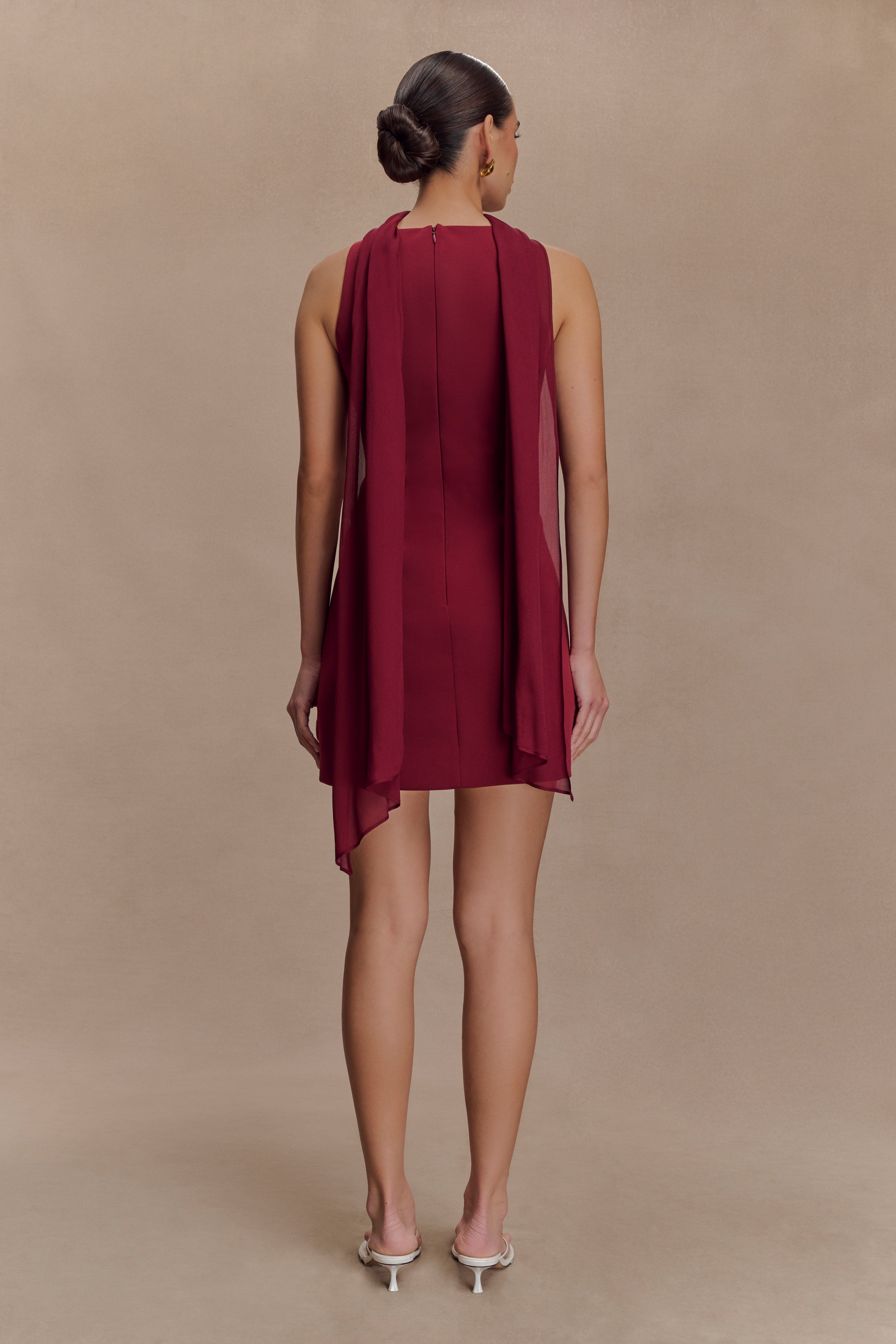 Skyler Suiting Embroidered Mini Dress