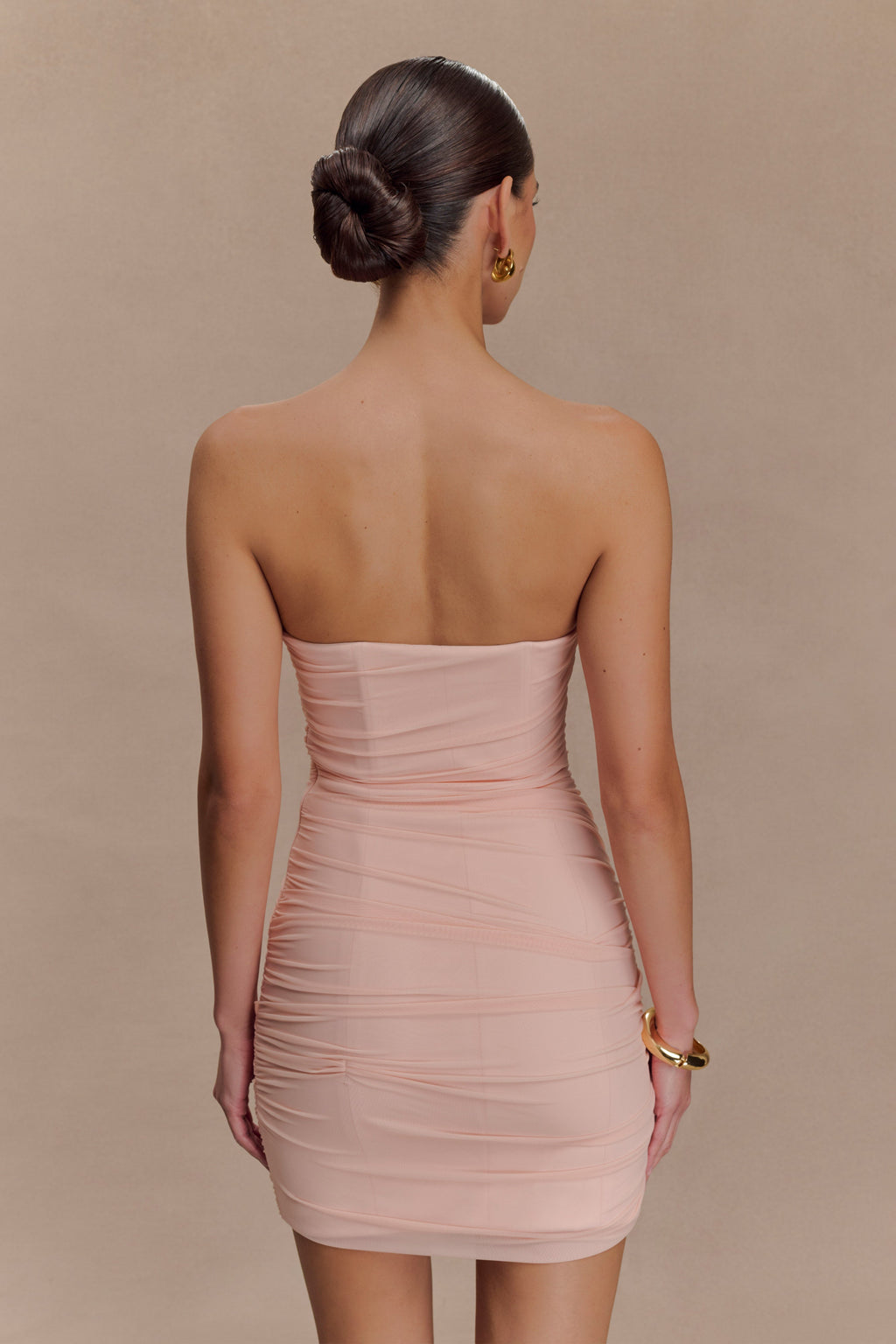 Jianna Strapless Mesh Mini Dress