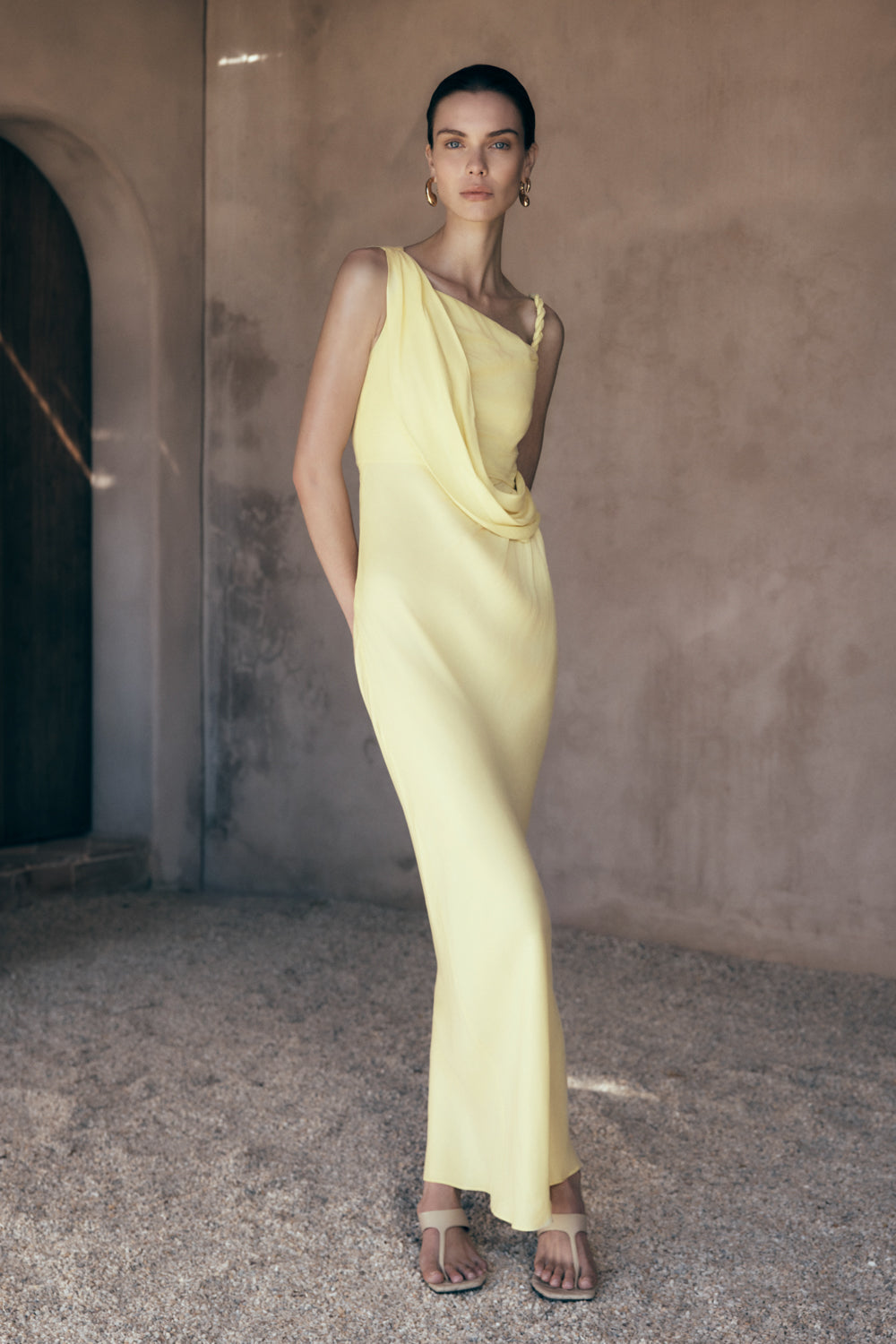 Lorieanne Draped Maxi Dress