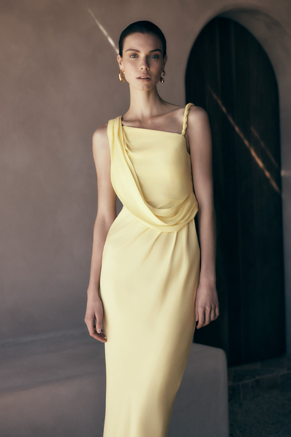 Lorieanne Draped Maxi Dress