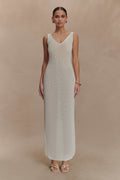 Ari Tape Yarn Knit Maxi Dress