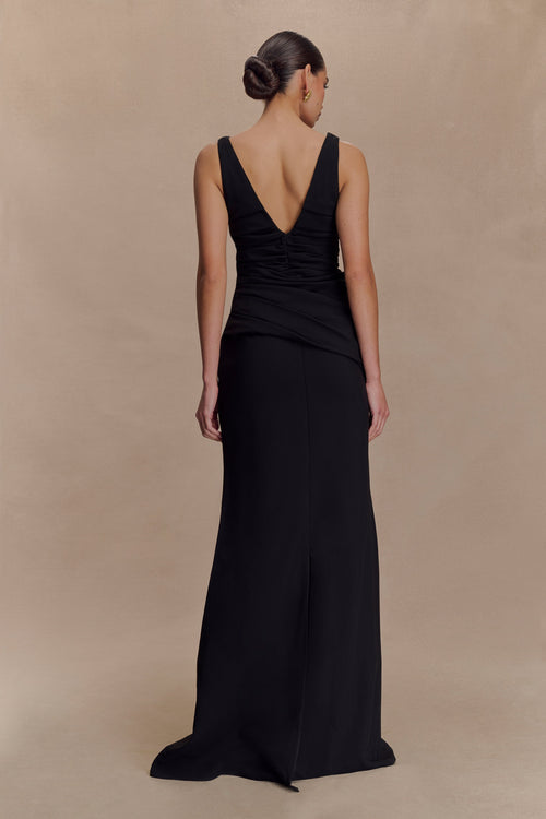 Axton Low Neck Maxi Dress