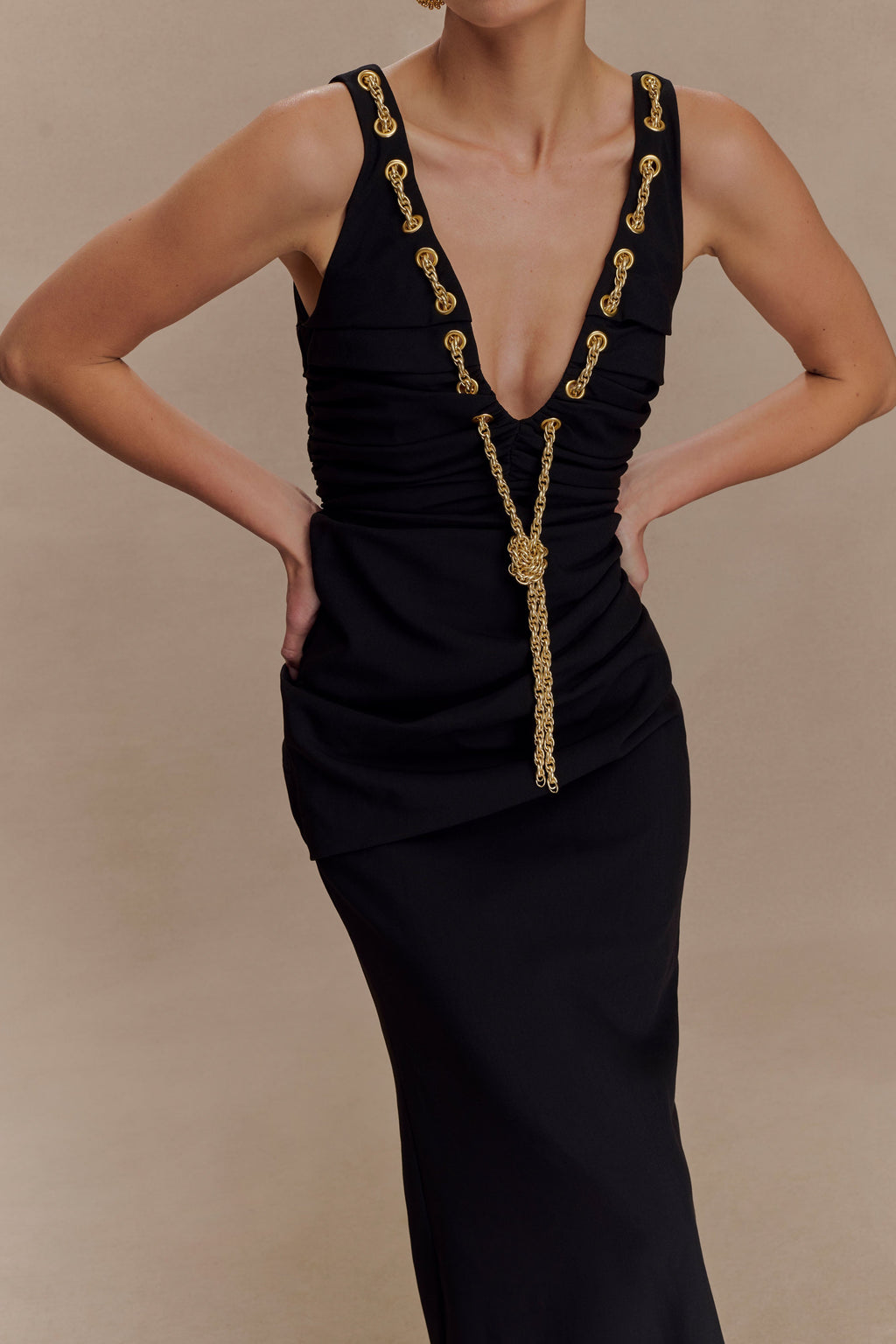 Axton Low Neck Maxi Dress