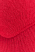 Caprice Halter Knit Maxi Dress in Red – Chic&Drifts