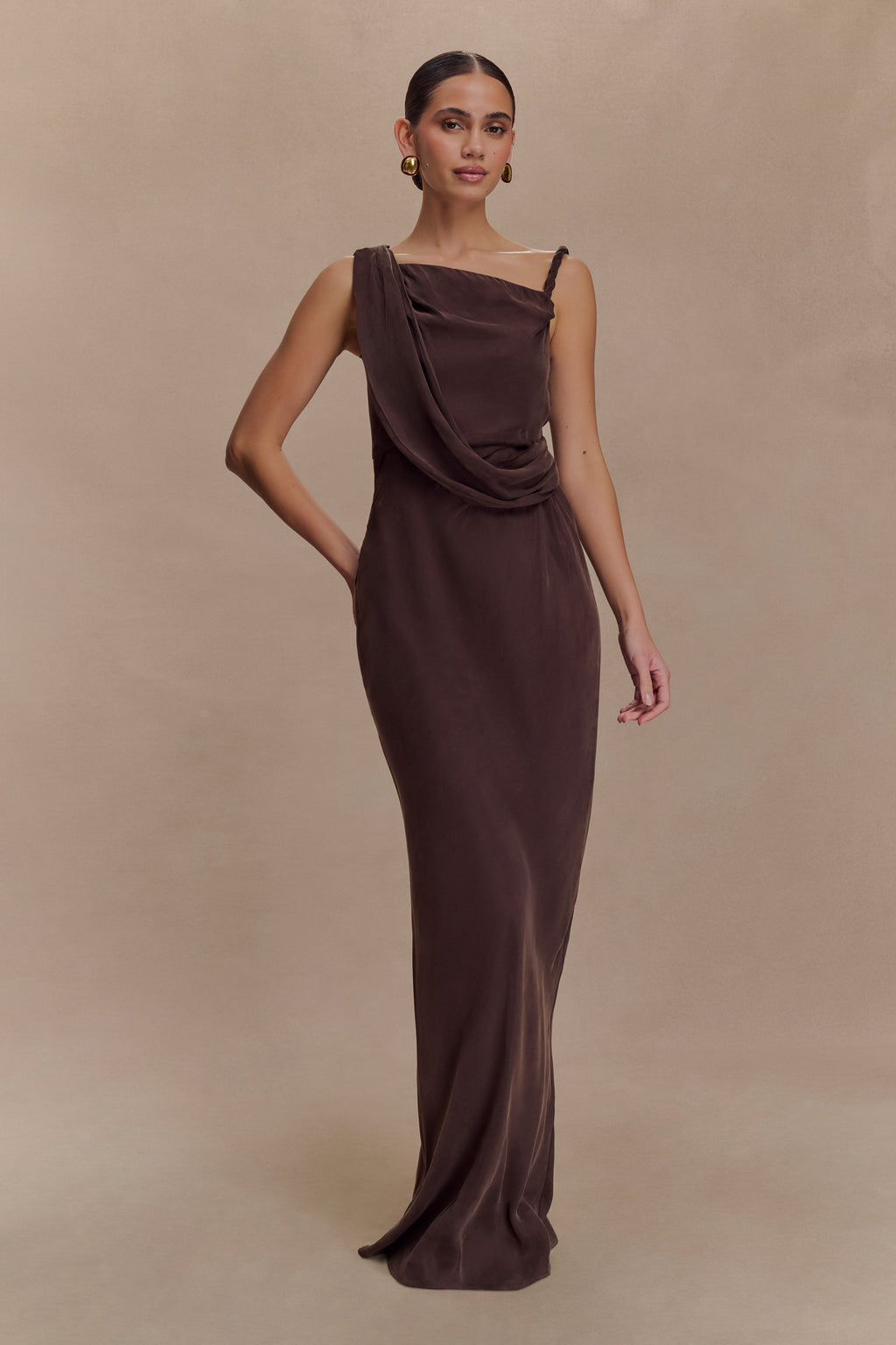 Lorieanne Draped Maxi Dress