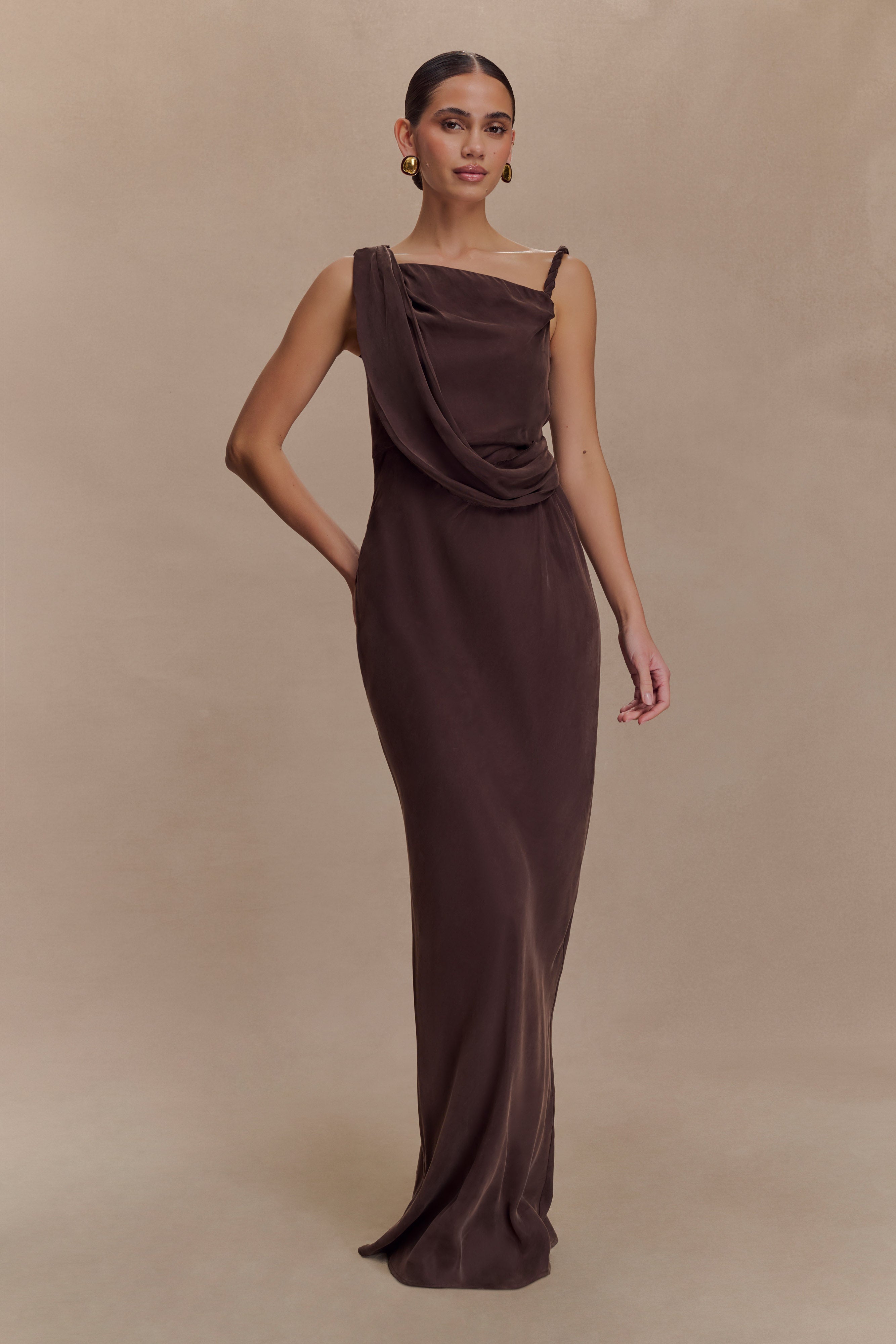 Lorieanne Draped Maxi Dress