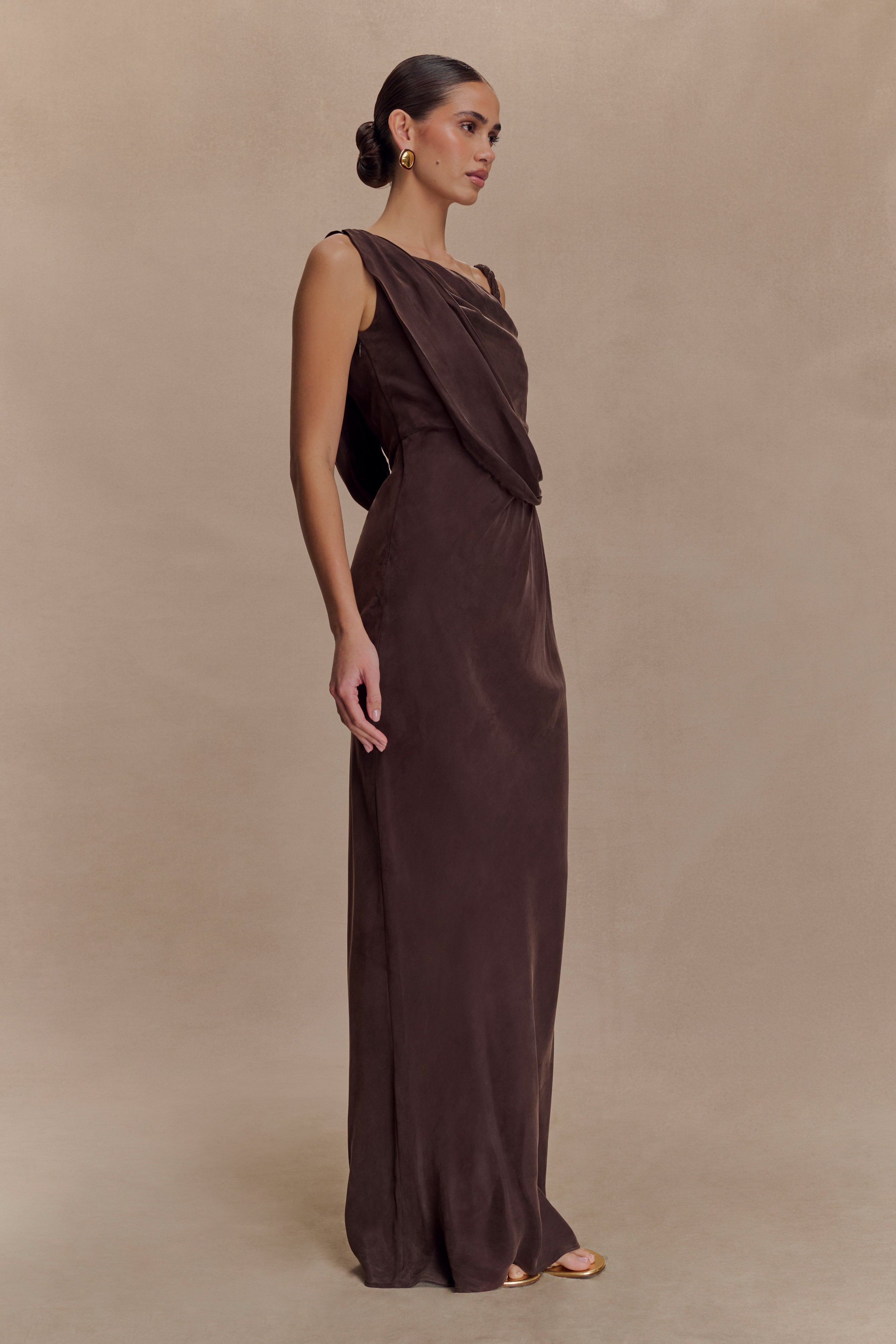 Lorieanne Draped Maxi Dress