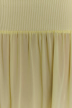 Haille Knit Chiffon Maxi Dress in Lemon – Chic&Drifts