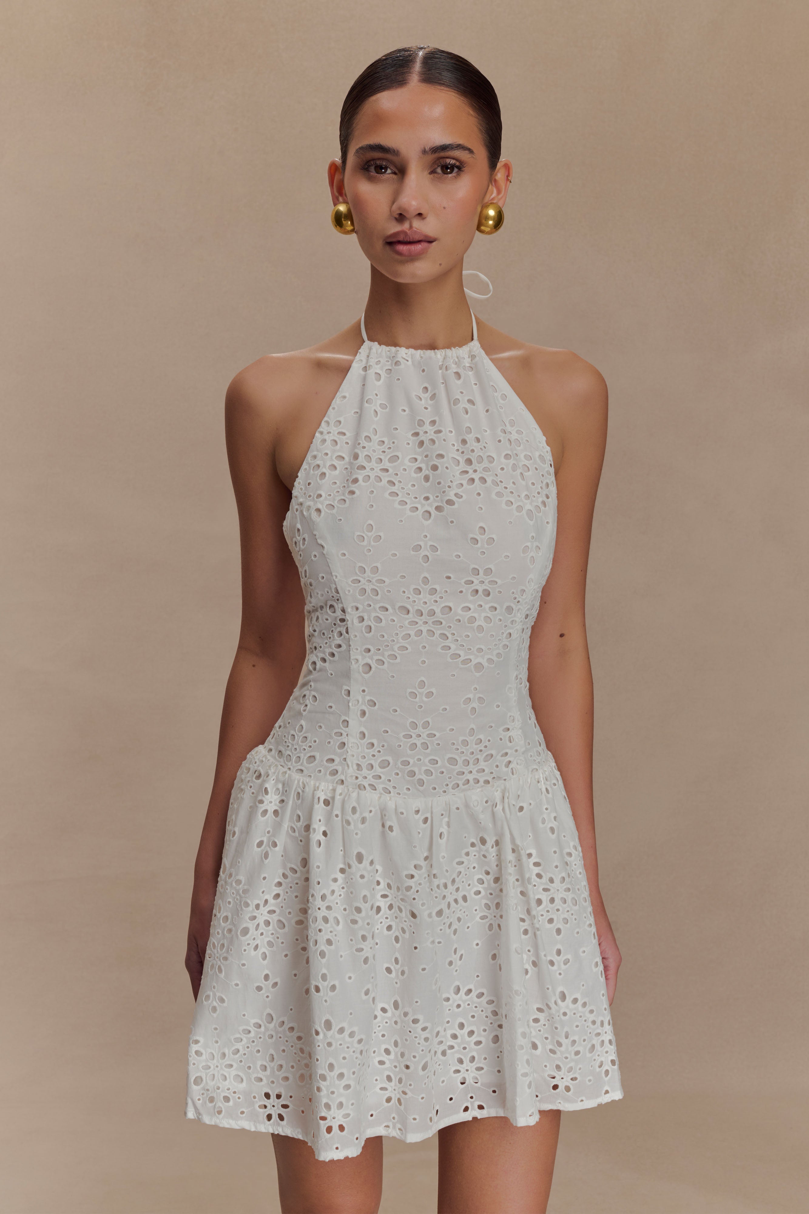 Carlina Broderie Mini Dress