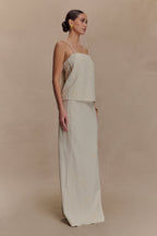 Casey Linen Corded Embroidered Linen Top in Natural – Chic&Drifts