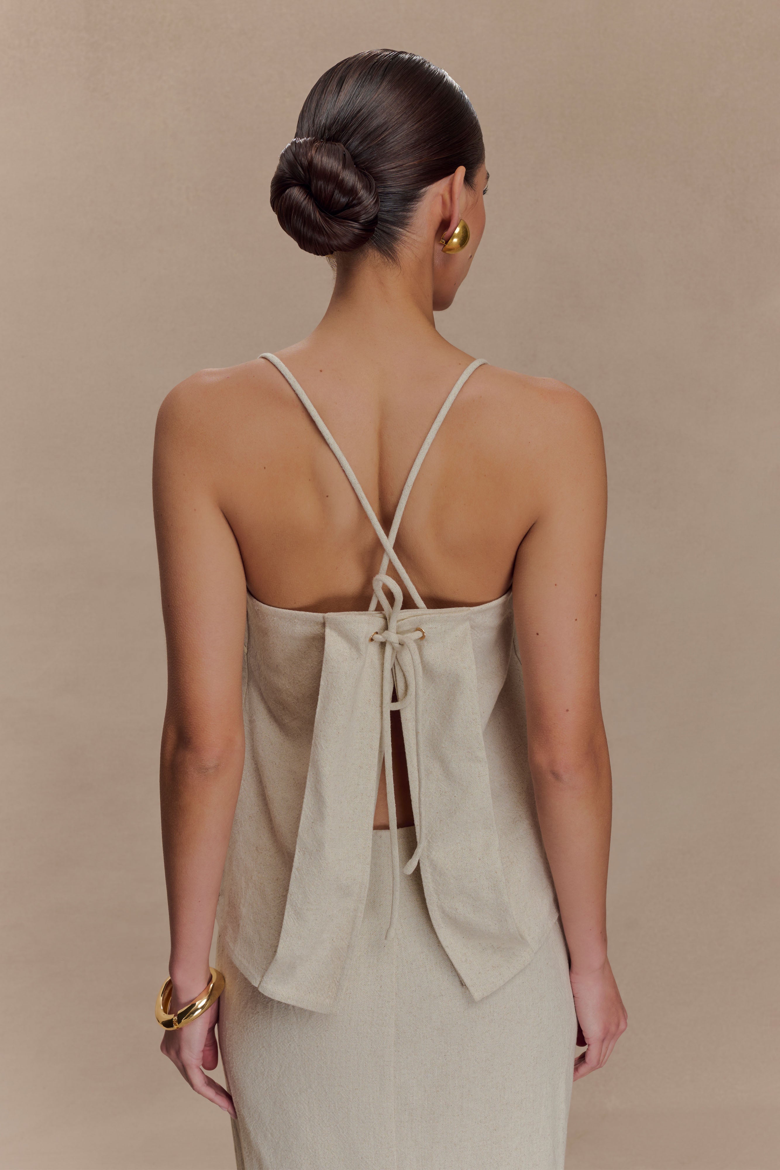 Casey Linen Corded Embroidered Linen Top in Natural – Chic&Drifts