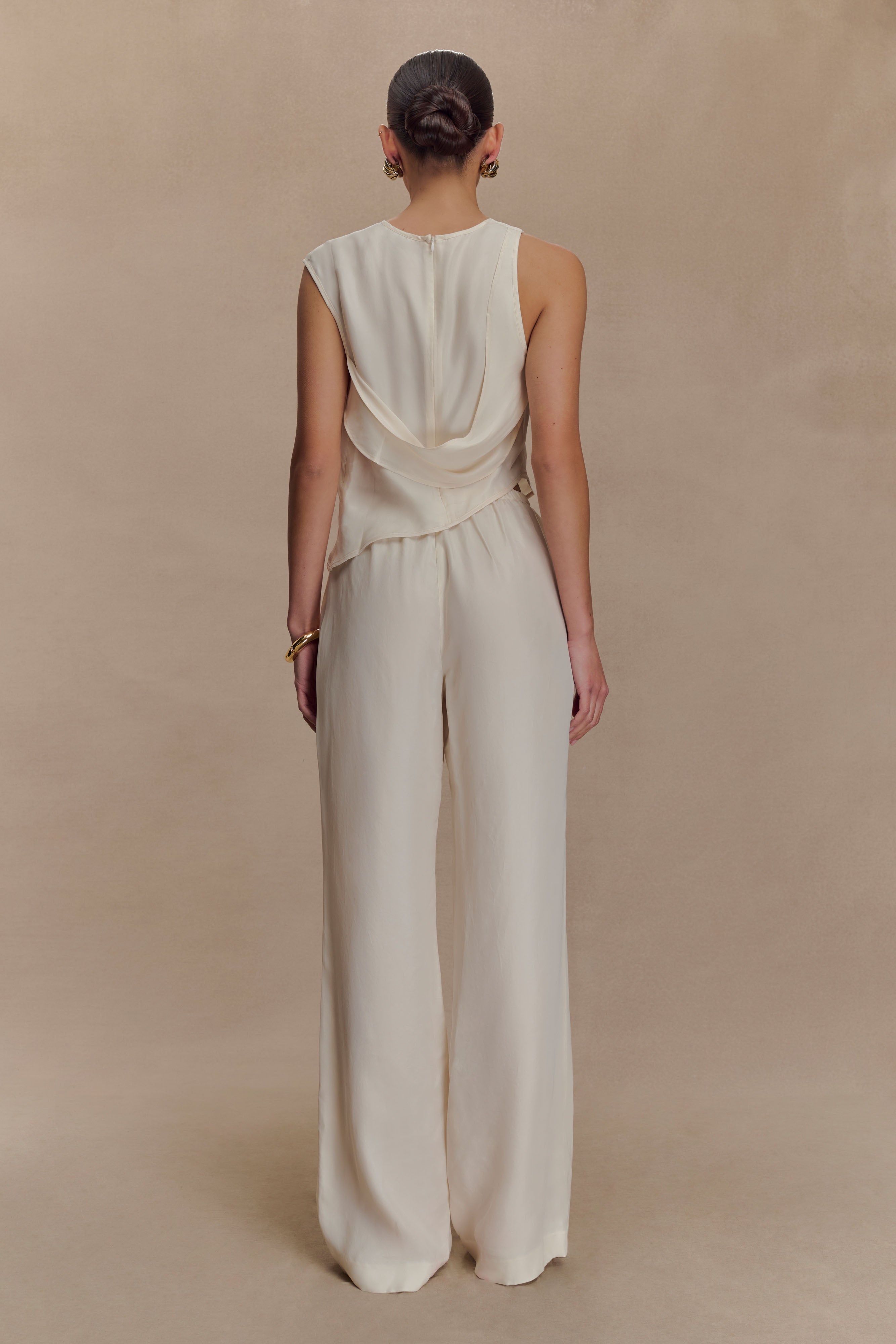 Violeta Straight Leg Trouser - Ivory