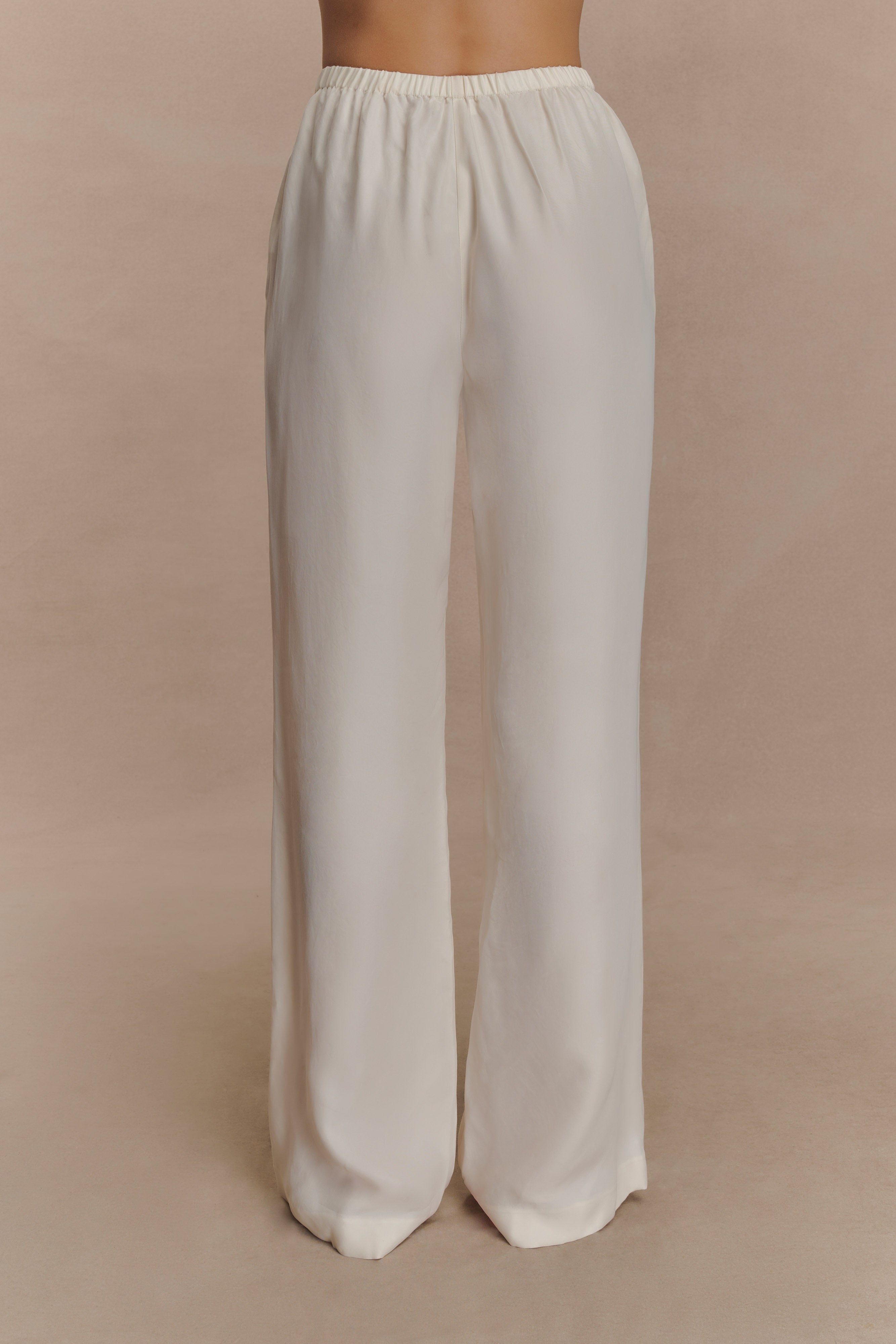 Violeta Straight Leg Trouser - Ivory