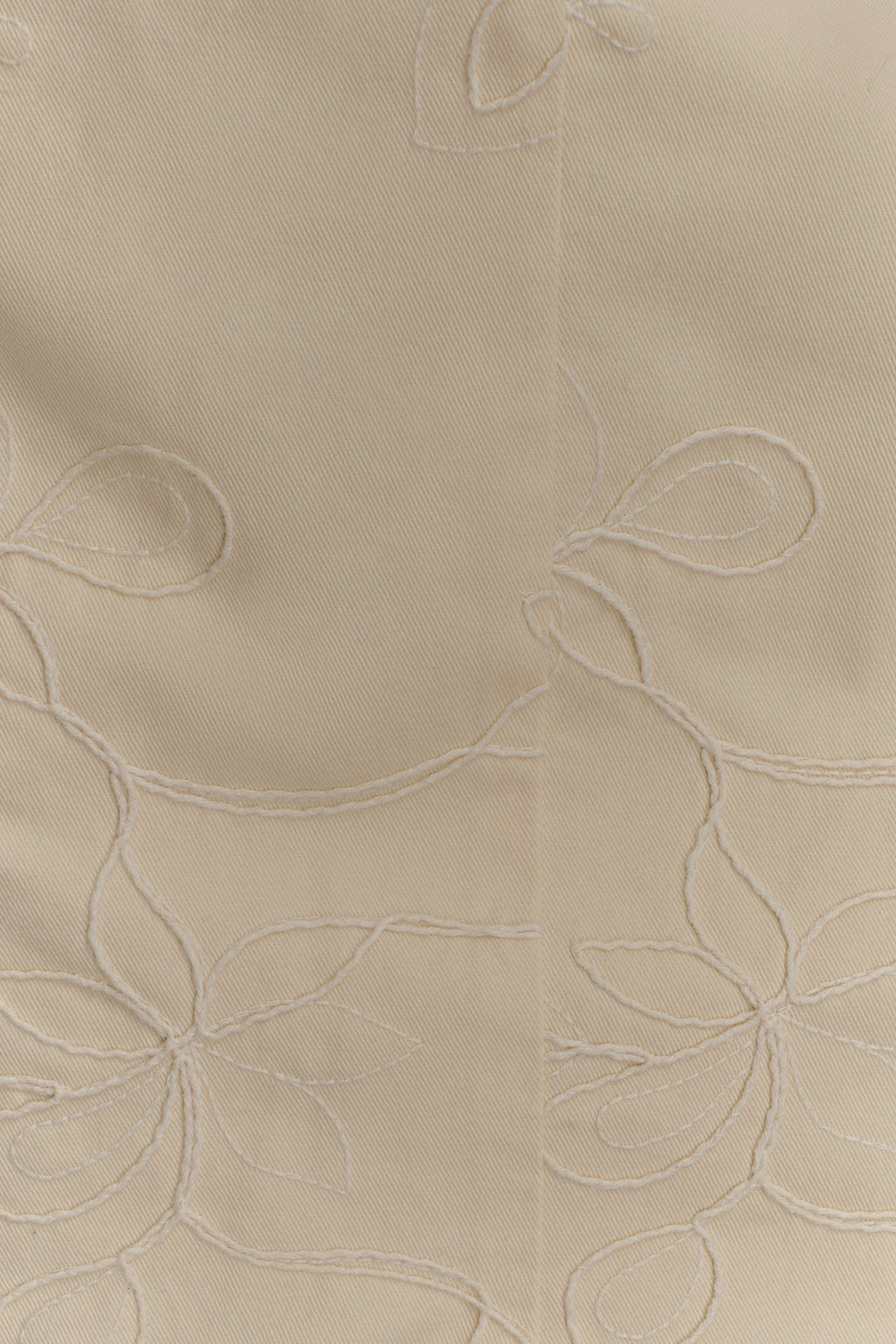 Ebony Embroidered Denim Mini Dress in Cream – Chic&Drifts