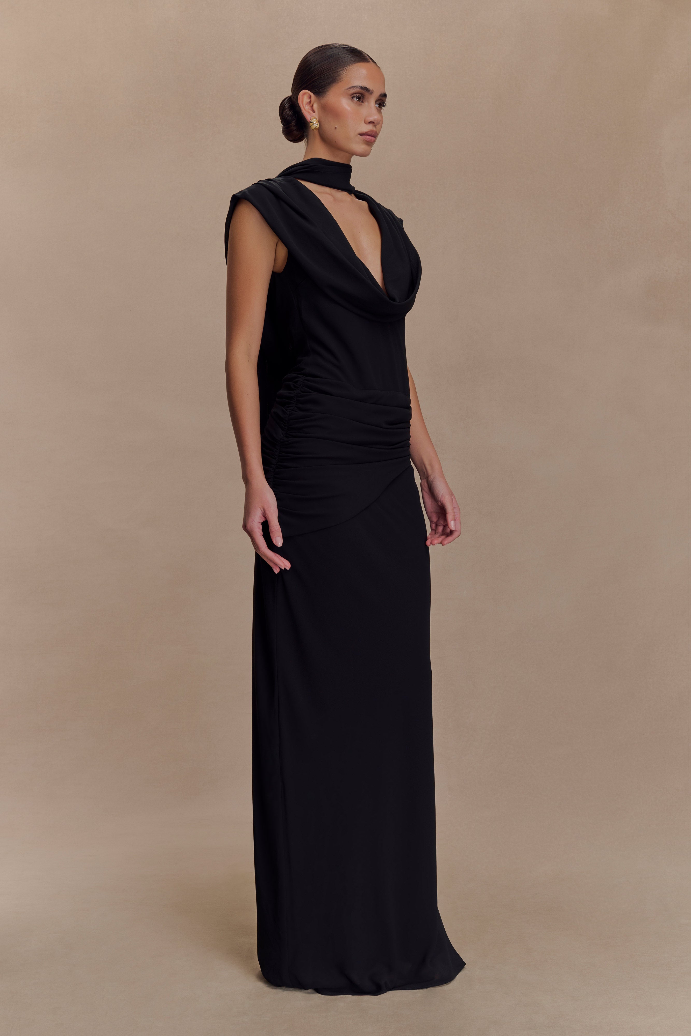Giulia Chiffon Draped Maxi Dress