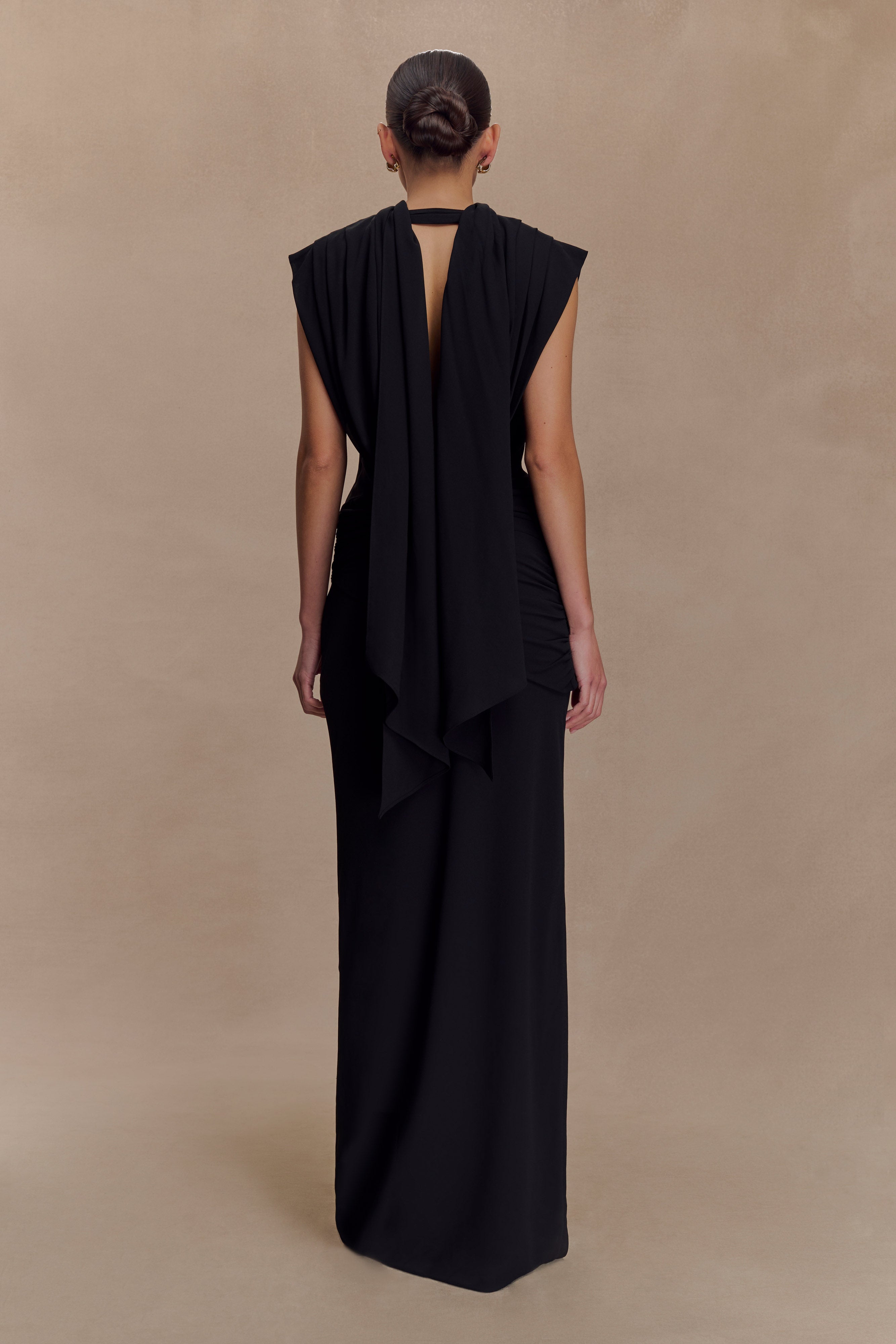 Giulia Chiffon Draped Maxi Dress
